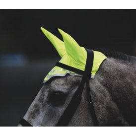 Shires EquiFlector Pony/Horse Fly Veil - Yellow
