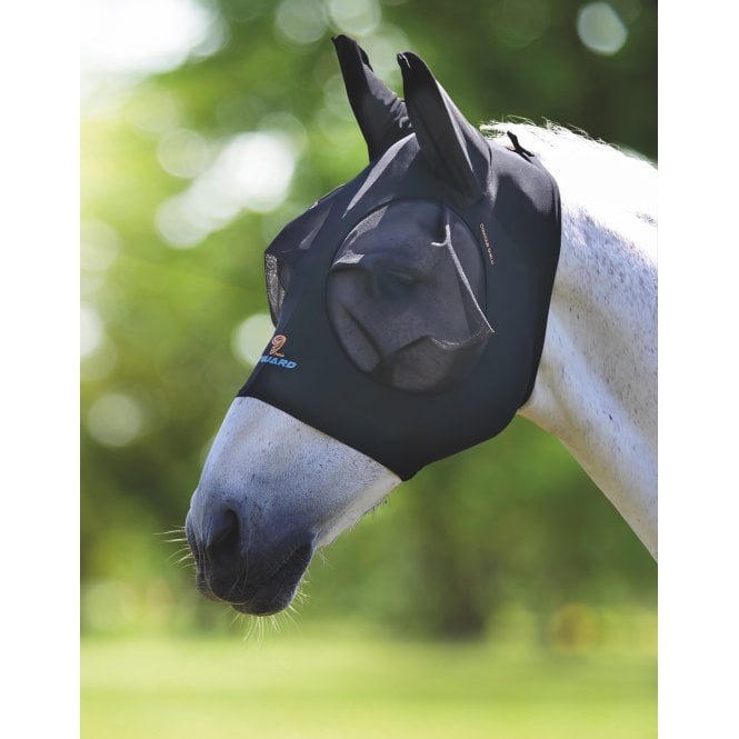 Shires  Flyguard Pro Stretch Fly Mask - Jet