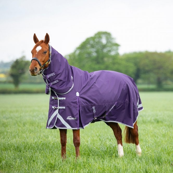 Shires  Highlander Original 100 Turnout Combo Rug - Plum