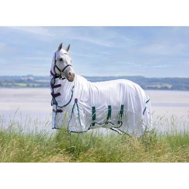 Shires  Highlander Plus Fly Sheet Combo Rug - White