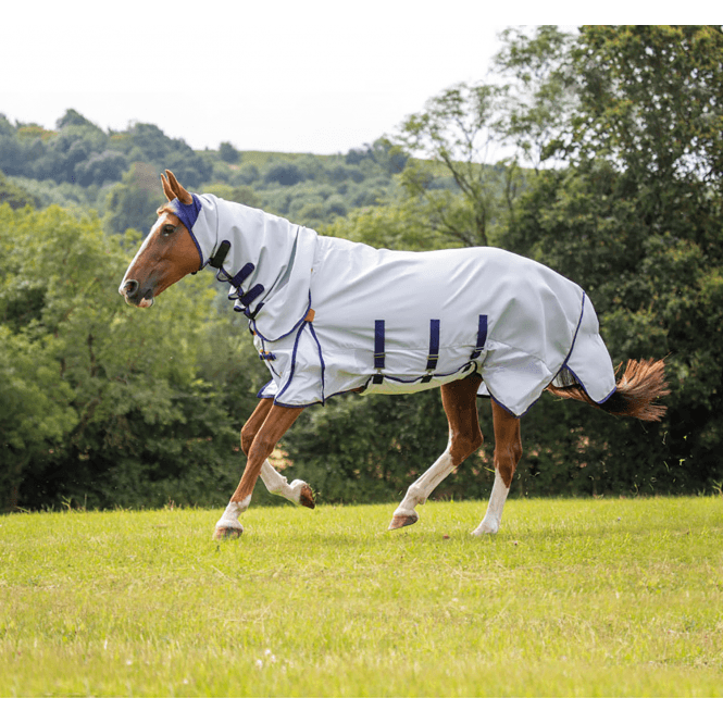 Shires  Highlander Plus Sun Shade Fly Combo Rug - Grey