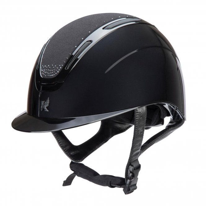 Shires  Karben Amity SPKL Horse Riding Hat - Black