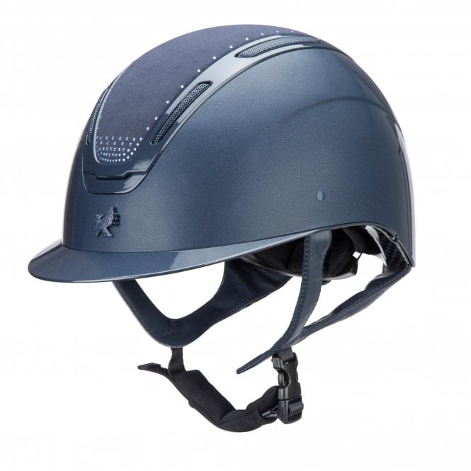 Shires  Karben Amity SPKL Horse Riding Hat - Navy Blue