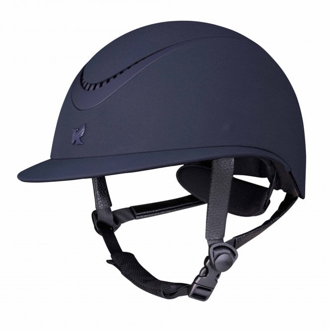 Shires  Karben Aria Wide Peak Riding Hat - Navy Blue