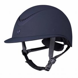 Shires Karben Aria Wide Peak Riding Hat - Navy Blue