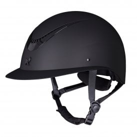 Shires Karben Elisa Wide Peak Riding Hat - Black/Black