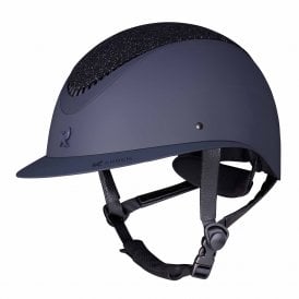Shires Karben Lia Wide Peak Riding Hat - Navy Blue