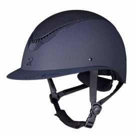 Shires Karben Lorah Wide Peak Riding Hat - Navy Blue