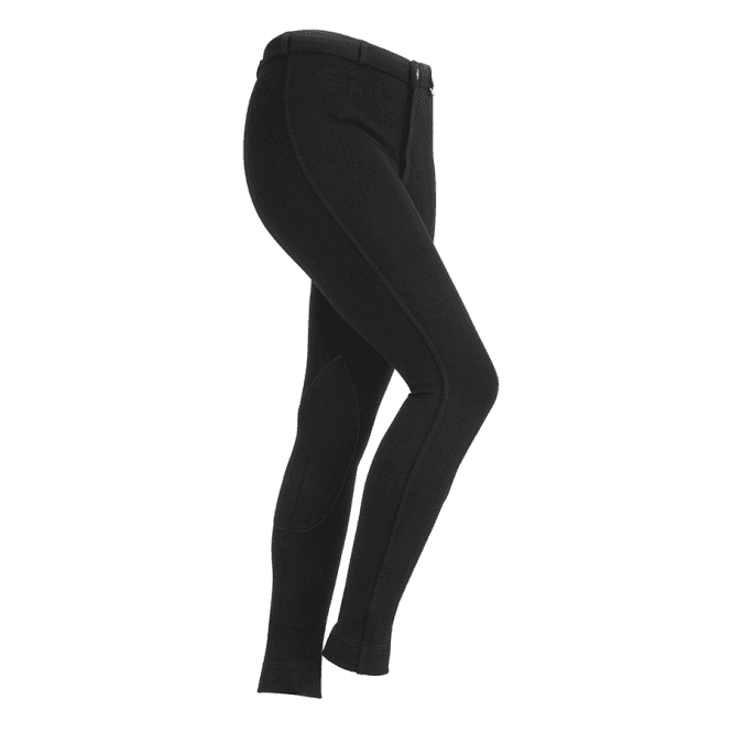 Shires  Maids Childrens SaddleHugger Jodhpurs - Black