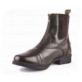 Shires Moretta Adults Rosetta Zip Paddock Boots - Brown