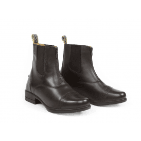 Shires Moretta Childrens Rosetta Zip Paddock Boots - Brown