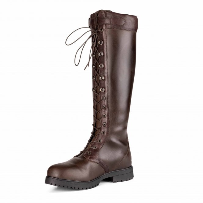 Shires  Moretta Teramo Womens Lace Boots - Dark Brown