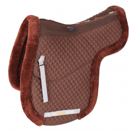 Shires Performance Fully Lined Numnah 17-18" - Brown
