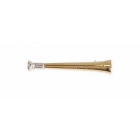 Shires Plated Stock Pin - Gold Hunting Horn Pin