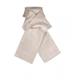 Shires Ready Tied Brocade Riding Stock - White