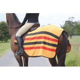 Shires Tempest Original  Fleece Exercise Sheet - Newmarket Stripe