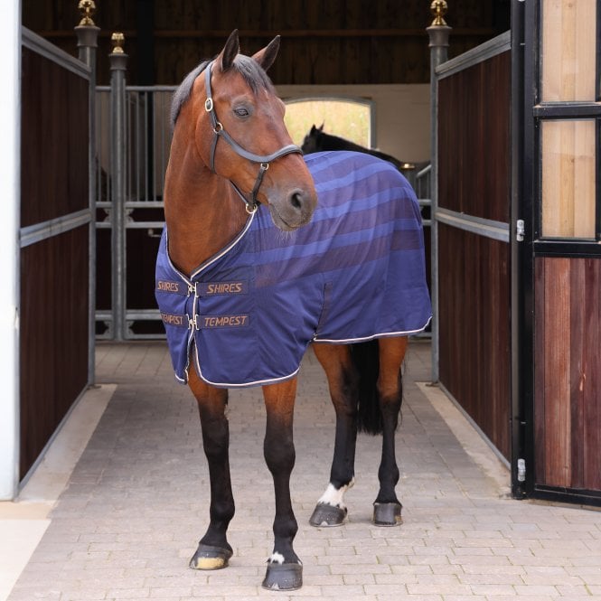 Shires  Tempest Original Scrim Cooler Rug - Ink Navy Blue