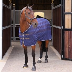 Shires Tempest Original Scrim Cooler Rug - Ink Navy Blue