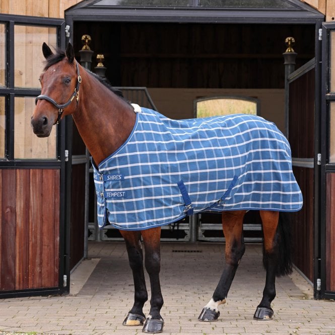 Shires  Tempest Original Stable Sheet - Teal Check