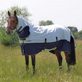 Shires Tempest Original Summer Shield with Mesh - White Check