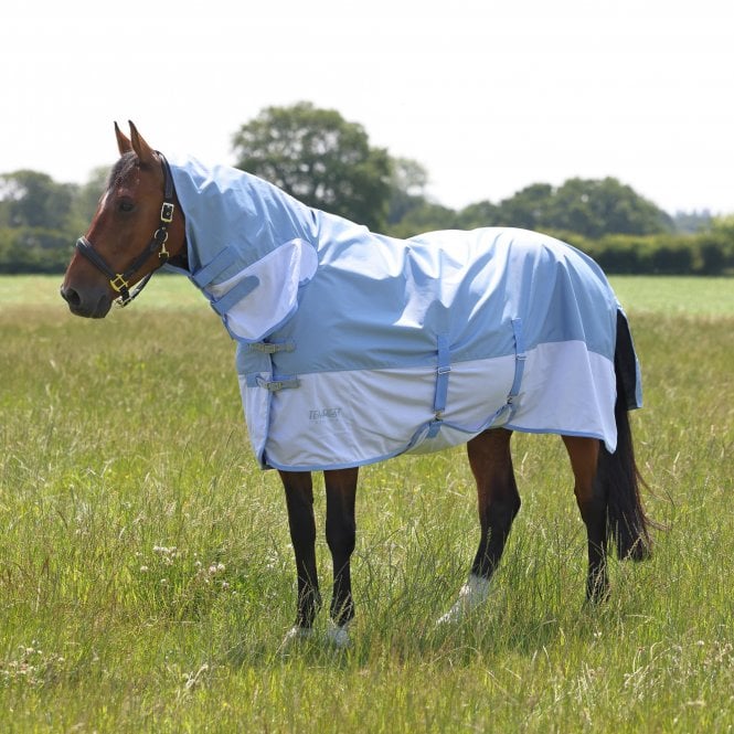Shires  Tempest Original Waterproof Fly Rug - Pale Blue