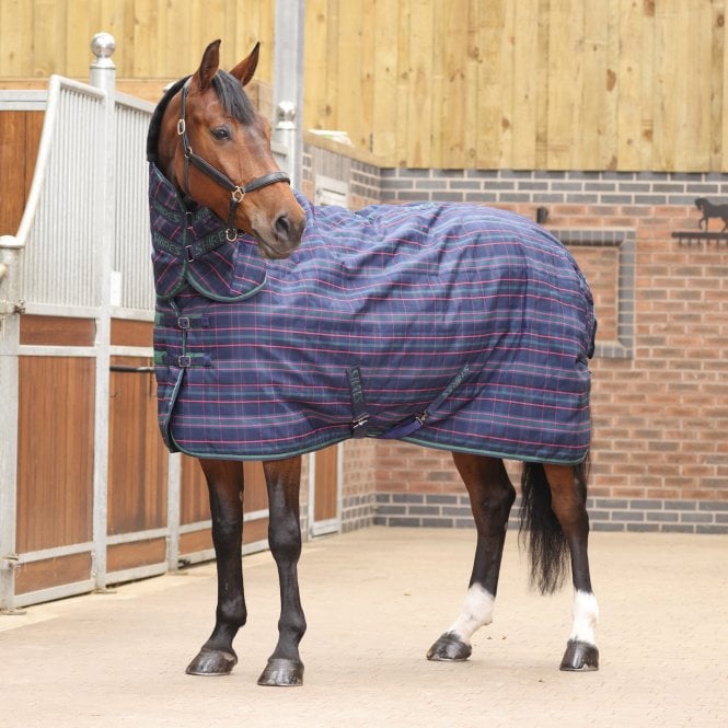 Shires  Tempest Plus 100 Stable Combo - Navy Tartan