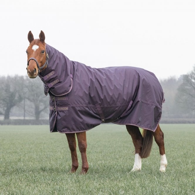 Shires  Typhoon 100 Combo Turnout Rug - Black Cherry