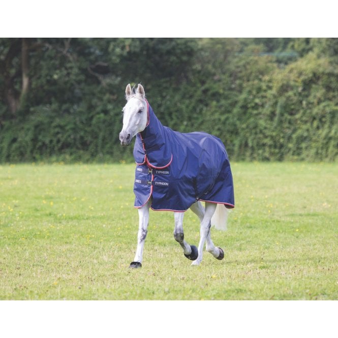 Shires  Typhoon 100 Combo Turnout Rug - Navy Blue
