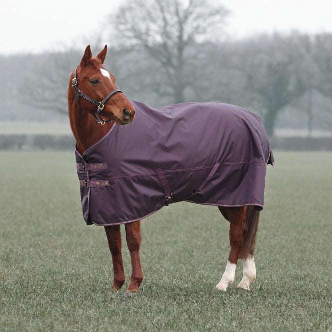 Shires  Typhoon 100 Turnout Rug - Black Cherry
