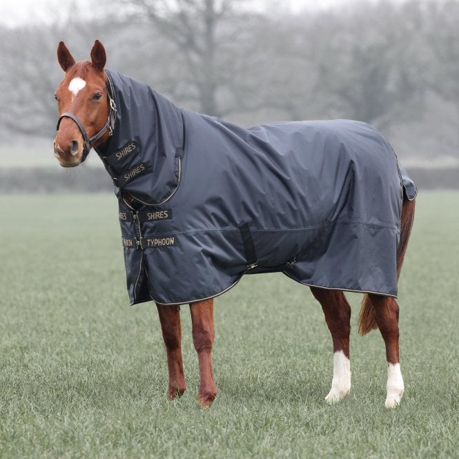 Shires  Typhoon 50 Combo Turnout Rug - Black
