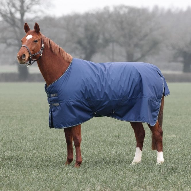 Shires  Typhoon Lite Turnout Rug - Navy Blue