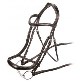 Shires Velociti Ergonomic Cavesson Bridle - Havana