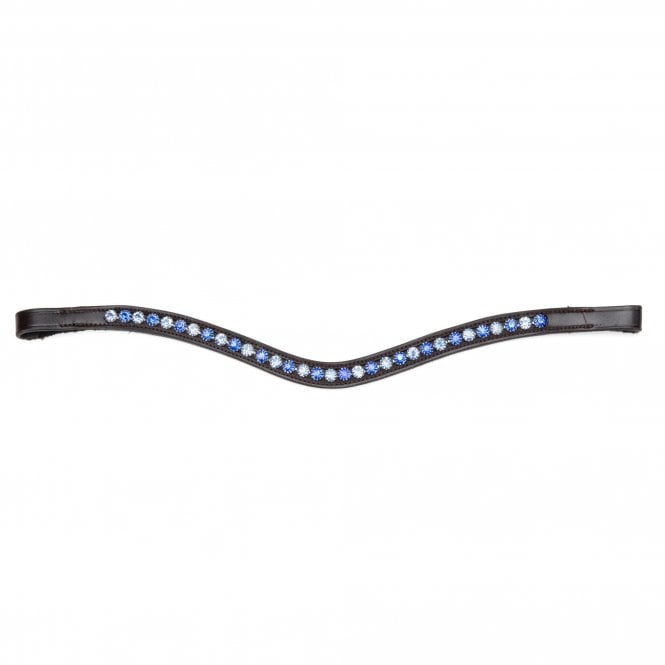 Shires  Velociti GARA Blue Diamante Browband - Black