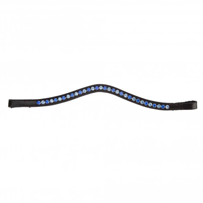Shires  Velociti GARA Blue Diamante Browband - Havana