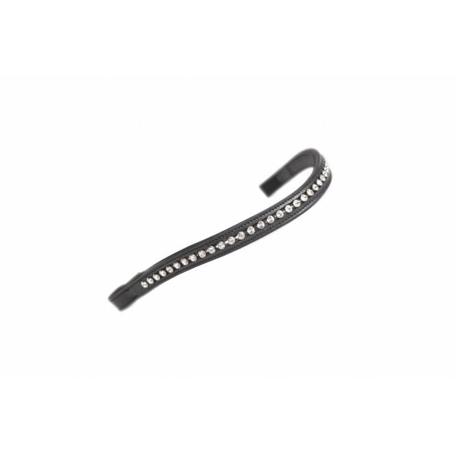 Shires  Velociti GARA Large Diamante Browband - Black/Clear