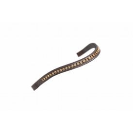 Shires Velociti GARA Large Diamante Browband - Havana/Gold