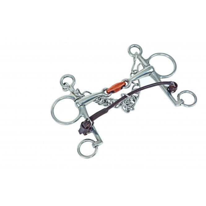 Shires  Velociti Gara Rolled Leather Lip Strap