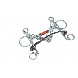 Shires Velociti Gara Rolled Leather Lip Strap