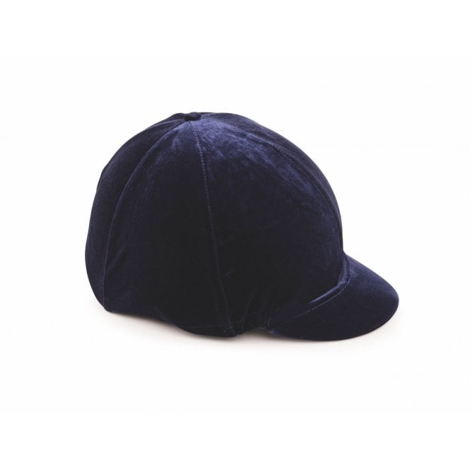 Shires  Velveteen Hat Cover - Navy Blue