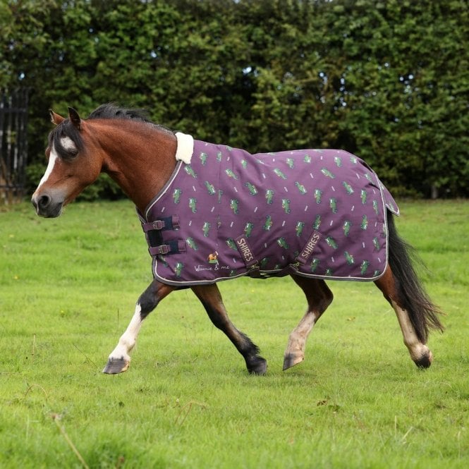 Shires  Winnie & Me 100g Turnout Rug - Burgundy