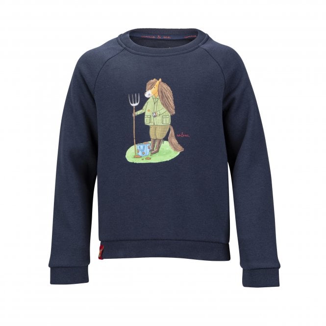 Shires  Winnie & Me Childrens Sweatshirt - Navy Blue