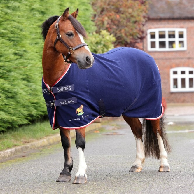 Shires  Winnie & Me Fleece Rug - Navy Blue
