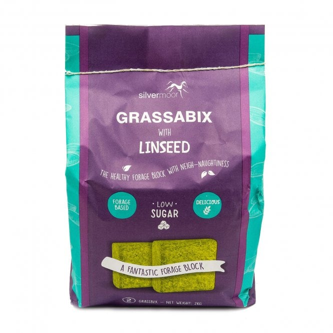 Silvermoor  Grassabix with Linseed - 1kg Twin Pack