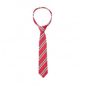 Supreme Products Adult Show Tie - Red/Navy Stripe