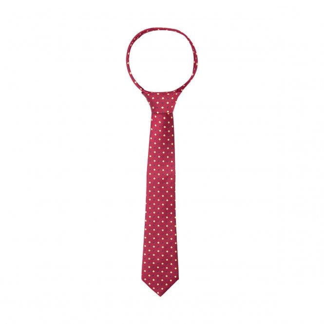 Supreme Products  Adults Show Tie - Burgundy/Gold Diamonds