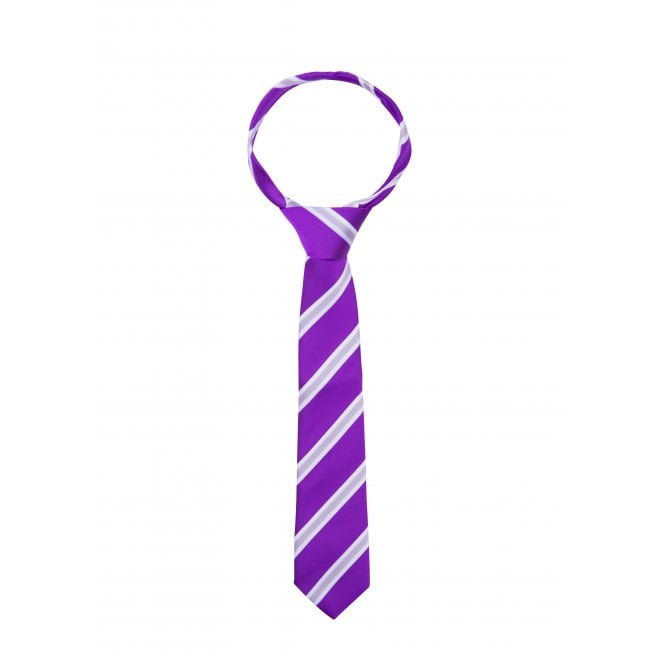 Supreme Products  Adults Show Tie - Purple/Lilac Stripe