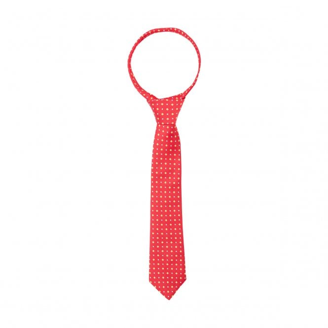 Supreme Products  Adults Show Tie - Red/Gold Diamonds