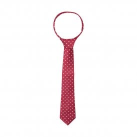 Supreme Products Childs Show Tie - Burgundy/Gold Diamonds
