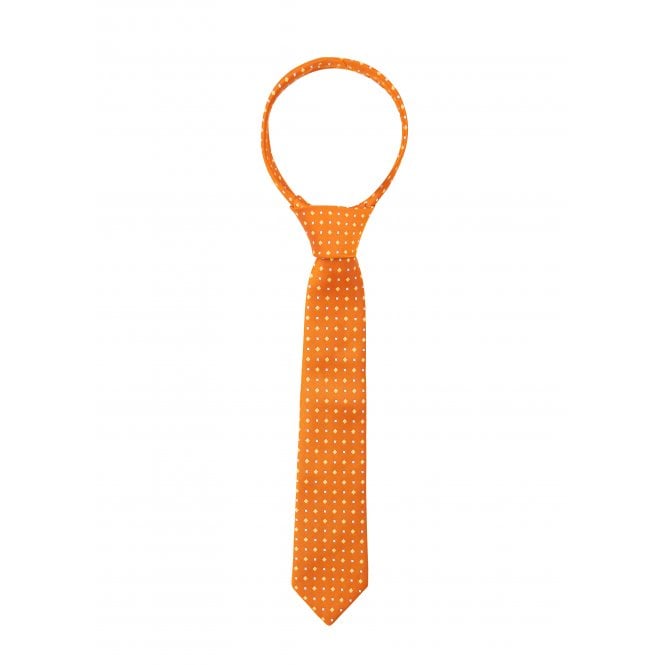 Supreme Products  Childs Show Tie - Orange/Gold Diamonds