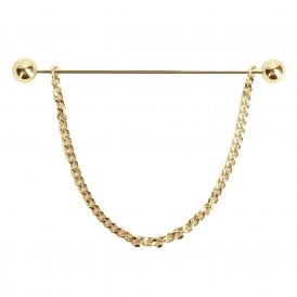 Supreme Products Class Act Collar Pin - Gold - 8cm